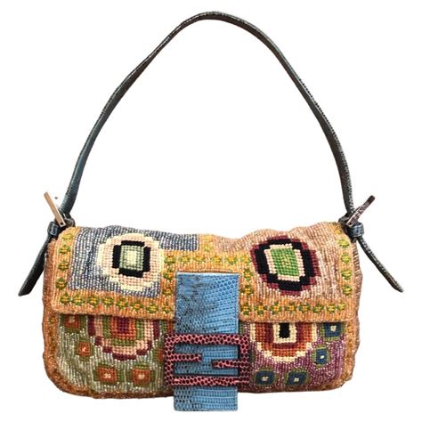 vintage fendi beaded baguette bag|vintage fendi baguette sale.